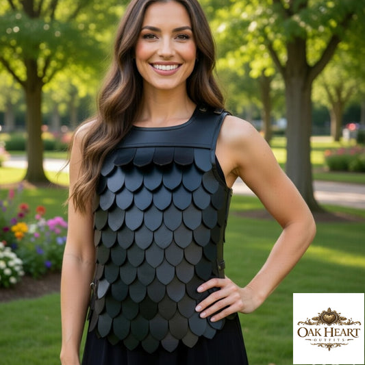 Leather Body Armor Medieval Mercenary | LARP & Ren Faire, Brown