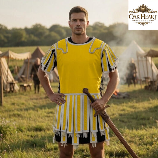 Roman Subarmalis Quilted Vest – Padded Armor for Reenactment