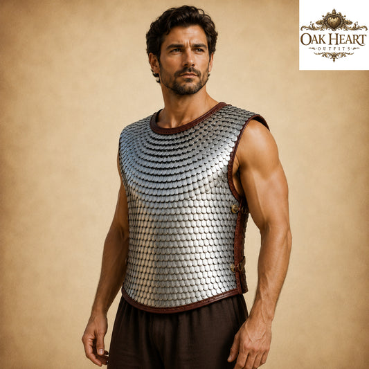 Aluminium Scale Lorica Squamata Armor | Roman Empire Scale Cuirass,