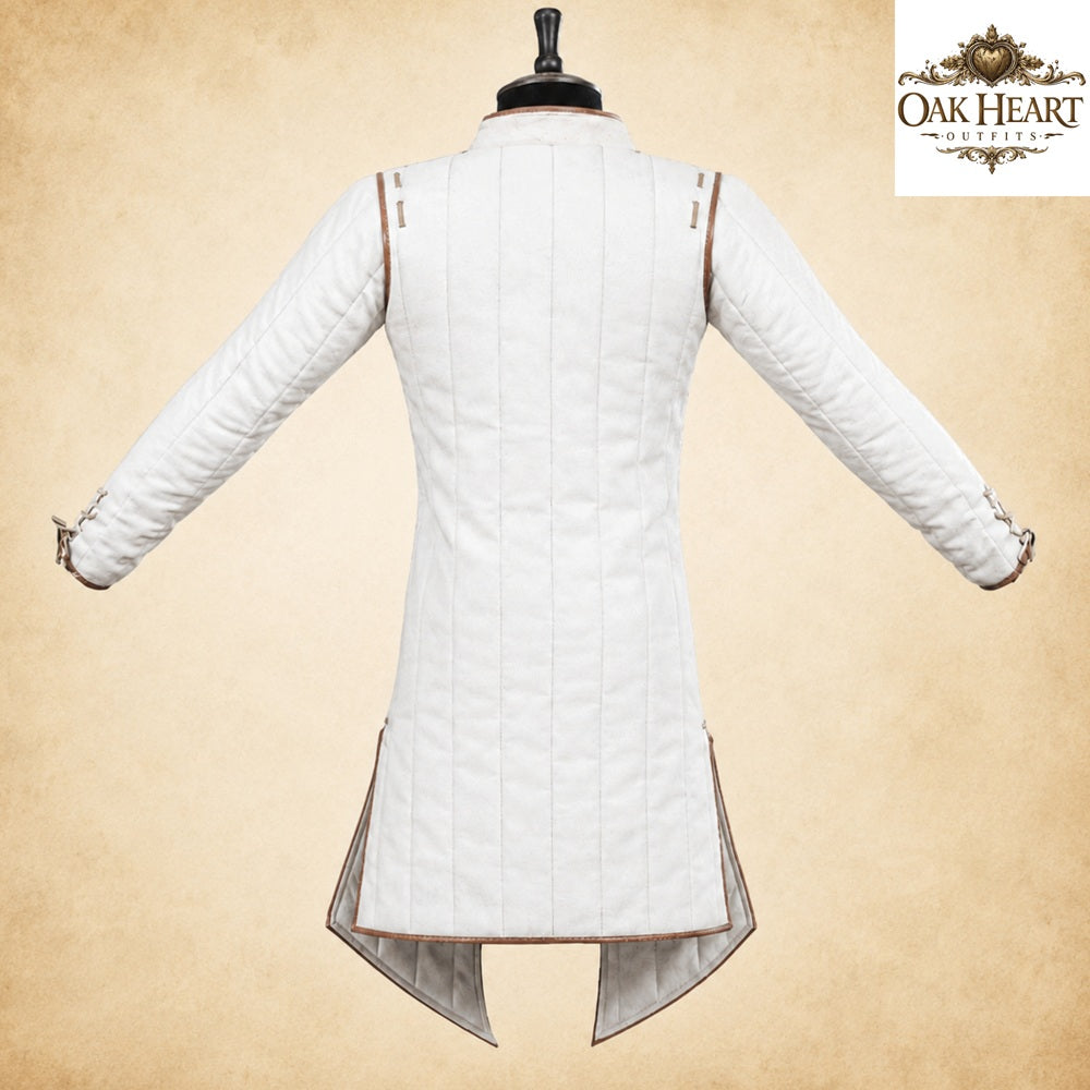 Medieval Cotton Gambeson Aketon Jacket, Handmade Padded Armor for Ren Faire