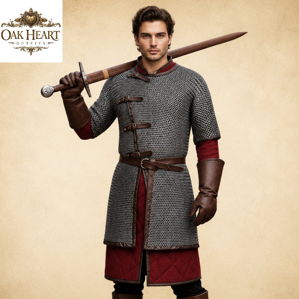 Ren Faire Chainmail Shirt – 8mm Flat Riveted Armor