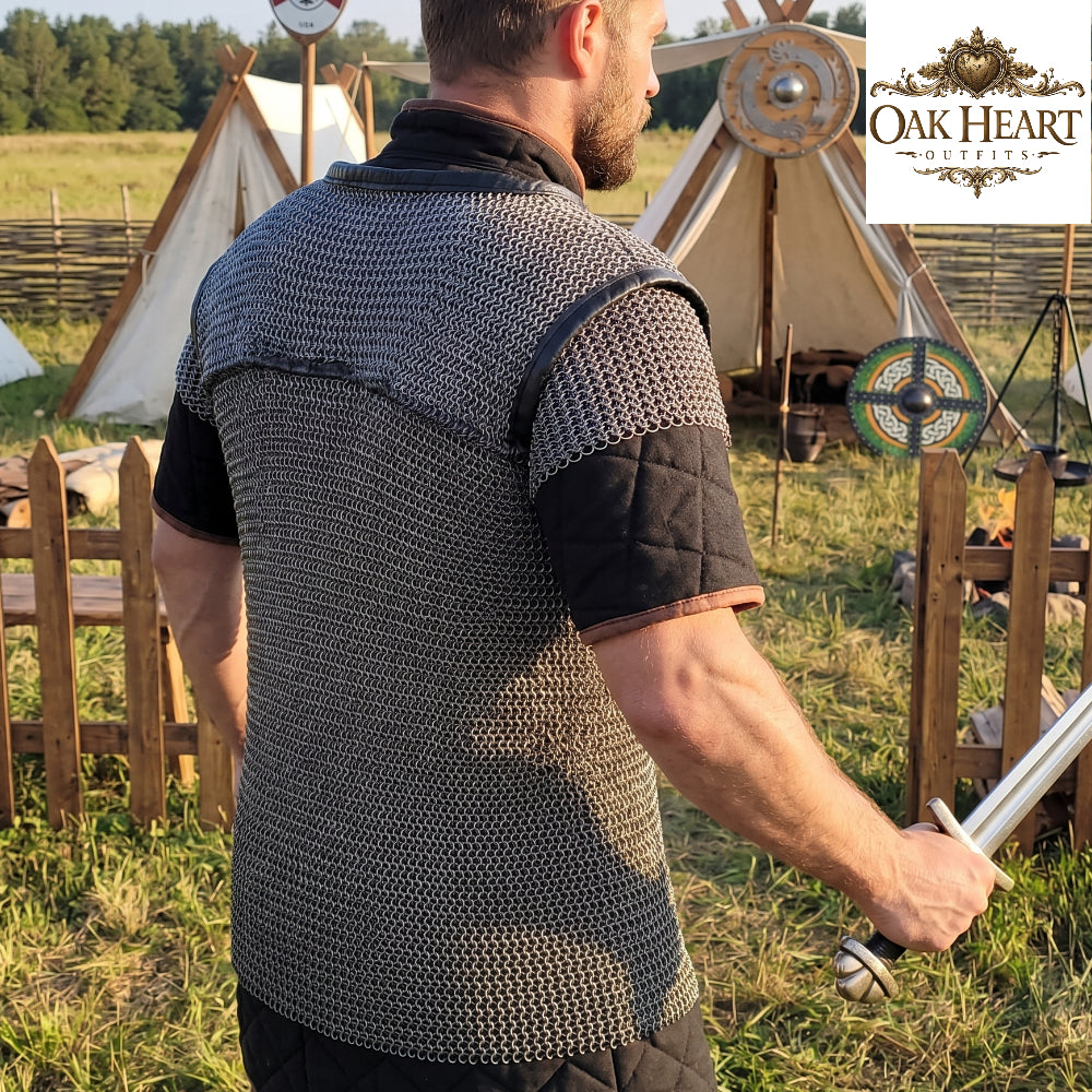 Roman Lorica Hamata Chainmail Shirt – 18 Gauge MS, 6MM Riveted Rings Armor
