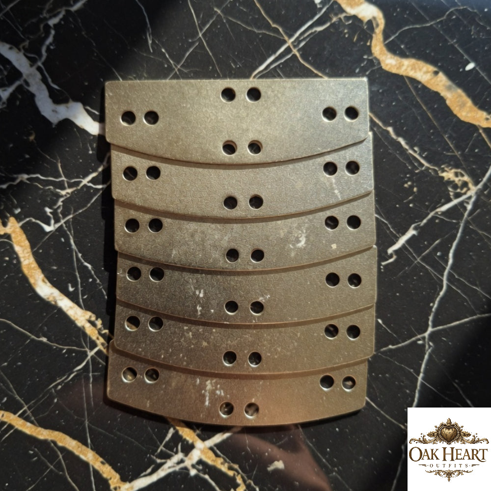 20 Gauge Lamellar Plates Type 2 – 7x2 cm Steel Armor for LARP & Reenactment