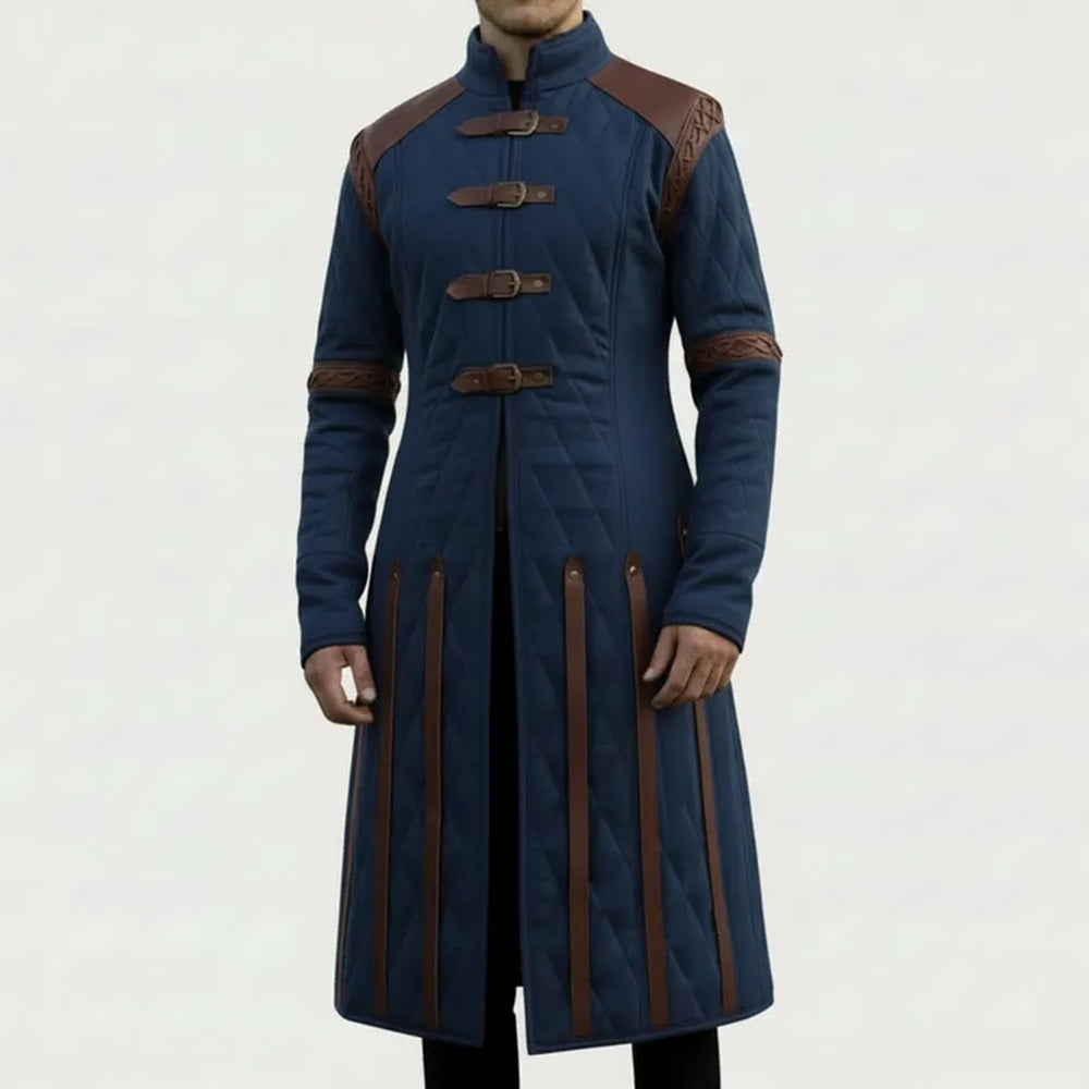 Ren Faire Yellow Gambeson Costume – Medieval Padded Armor for Reenactment