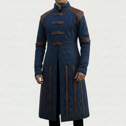 Ren Faire Yellow Gambeson Costume – Medieval Padded Armor for Reenactment