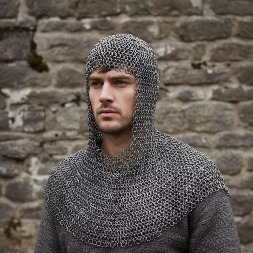 Chainmail Hauberk – 9mm Round Riveted Rings with Washers | Medieval LARP Armor
