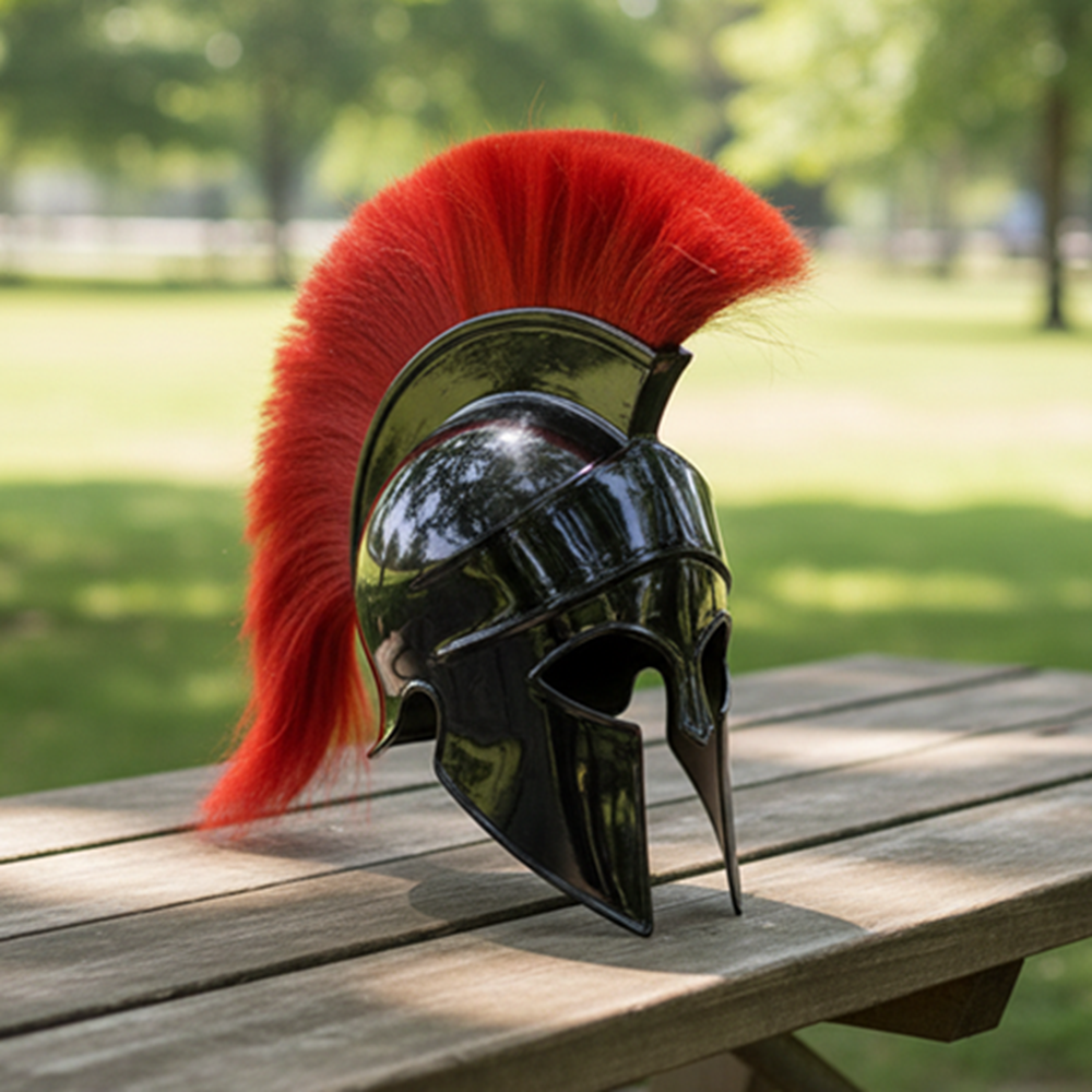 Greek Corinthian Warrior Helmet – Medieval Armor Gift with  Display Stand