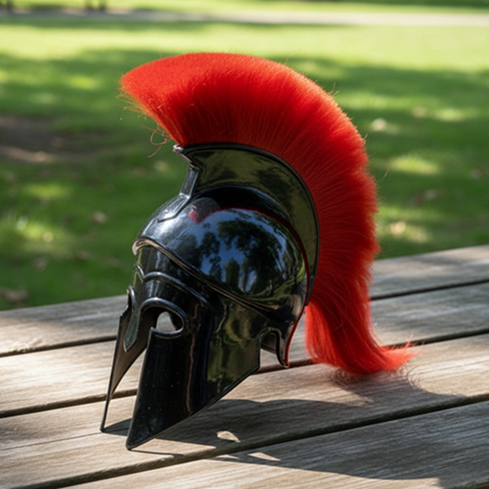 Greek Corinthian Warrior Helmet – Medieval Armor Gift with  Display Stand