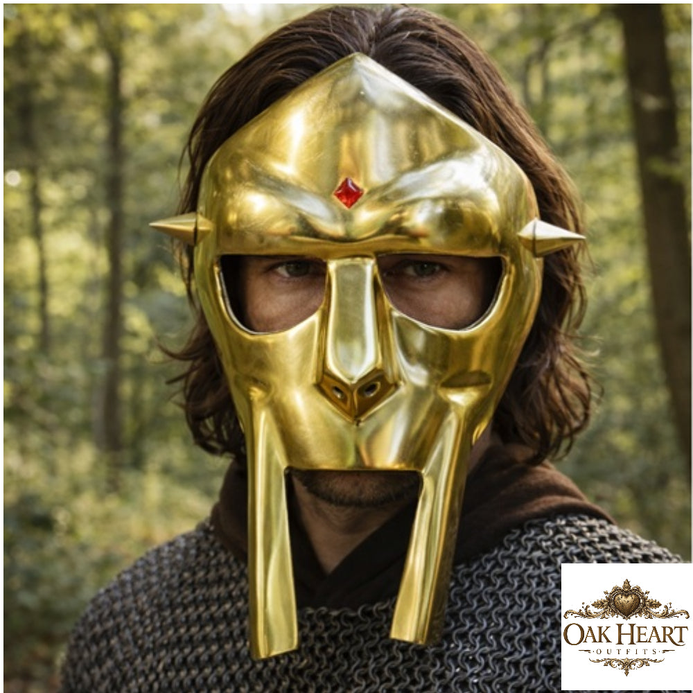Medieval DOOM Mask Replica | Metal Rapper Mask | Hip Hop Cosplay Helmet