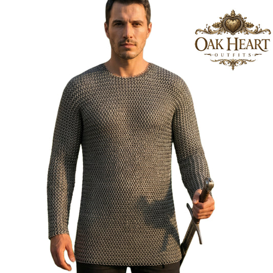 Chainmail Hauberk – 9mm Round Riveted Rings with Washers | Medieval LARP Armor