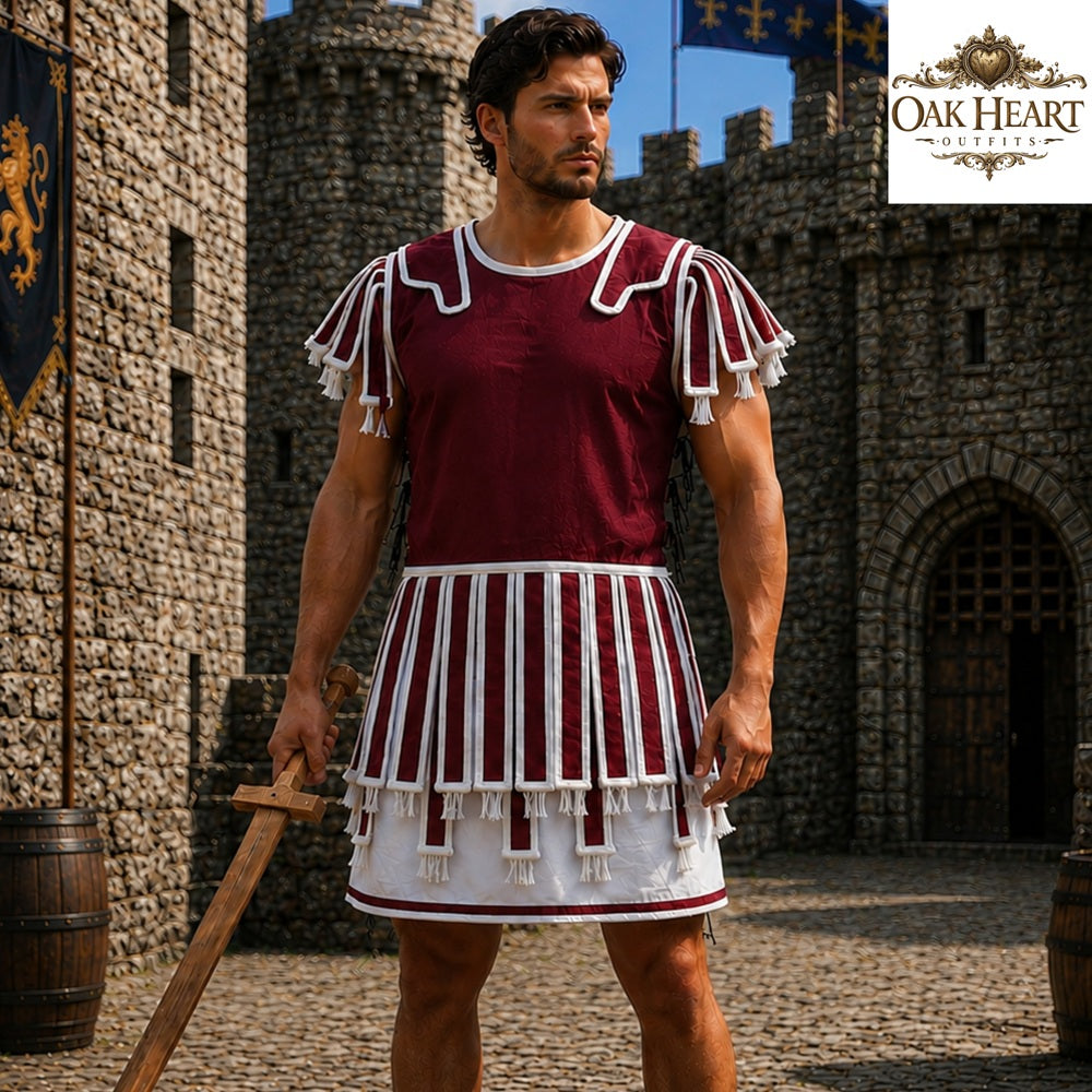 Roman Quilted Subarmalis – Padded Armor Vest | Ancient Roman Tunic | Legionary Costume