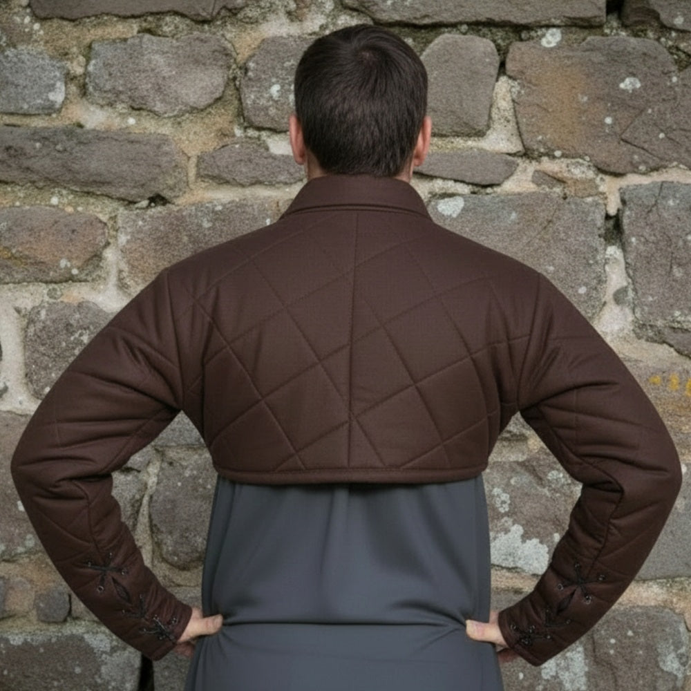 Medieval Viking LARP Costume – Cotton Gambeson Jacket with Sleeves