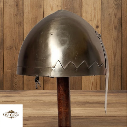 Medieval Norman Nasal Helmet – Knight Armor Helm for LARP SCA –  Display Stand