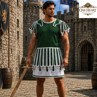 Roman Quilted Subarmalis – Padded Armor Vest | Ancient Roman Tunic | Legionary Costume