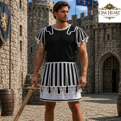 Roman Quilted Subarmalis – Padded Armor Vest | Ancient Roman Tunic | Legionary Costume
