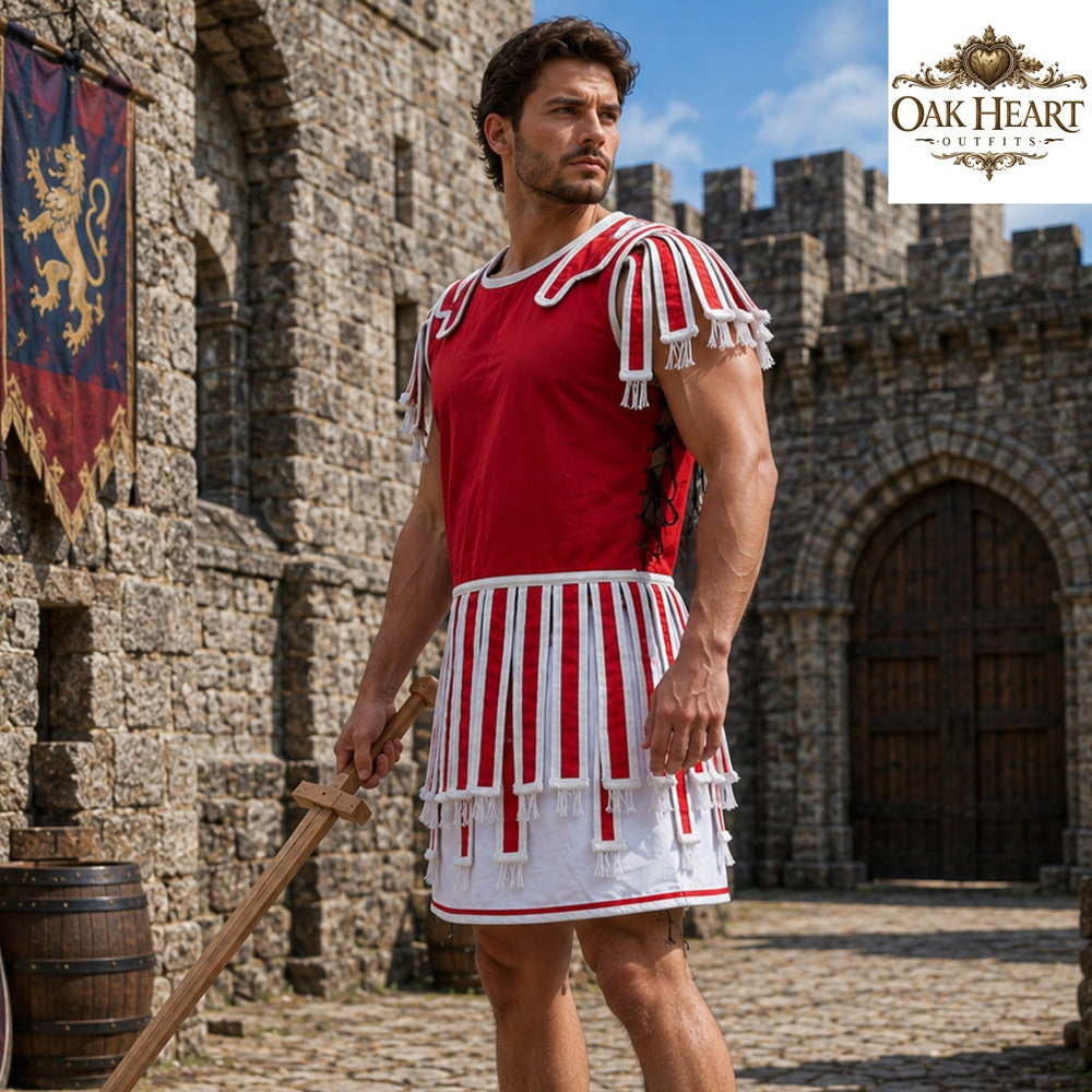 Roman Quilted Subarmalis – Padded Armor Vest | Ancient Roman Tunic | Legionary Costume