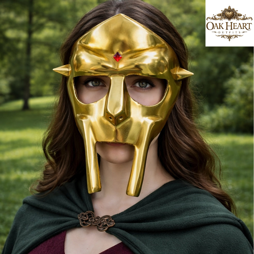 Medieval DOOM Mask Replica | Metal Rapper Mask | Hip Hop Cosplay Helmet