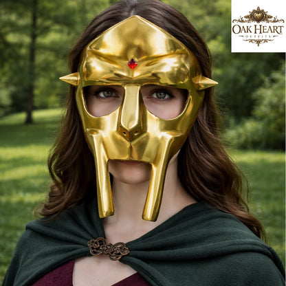 Medieval DOOM Mask Replica | Metal Rapper Mask | Hip Hop Cosplay Helmet
