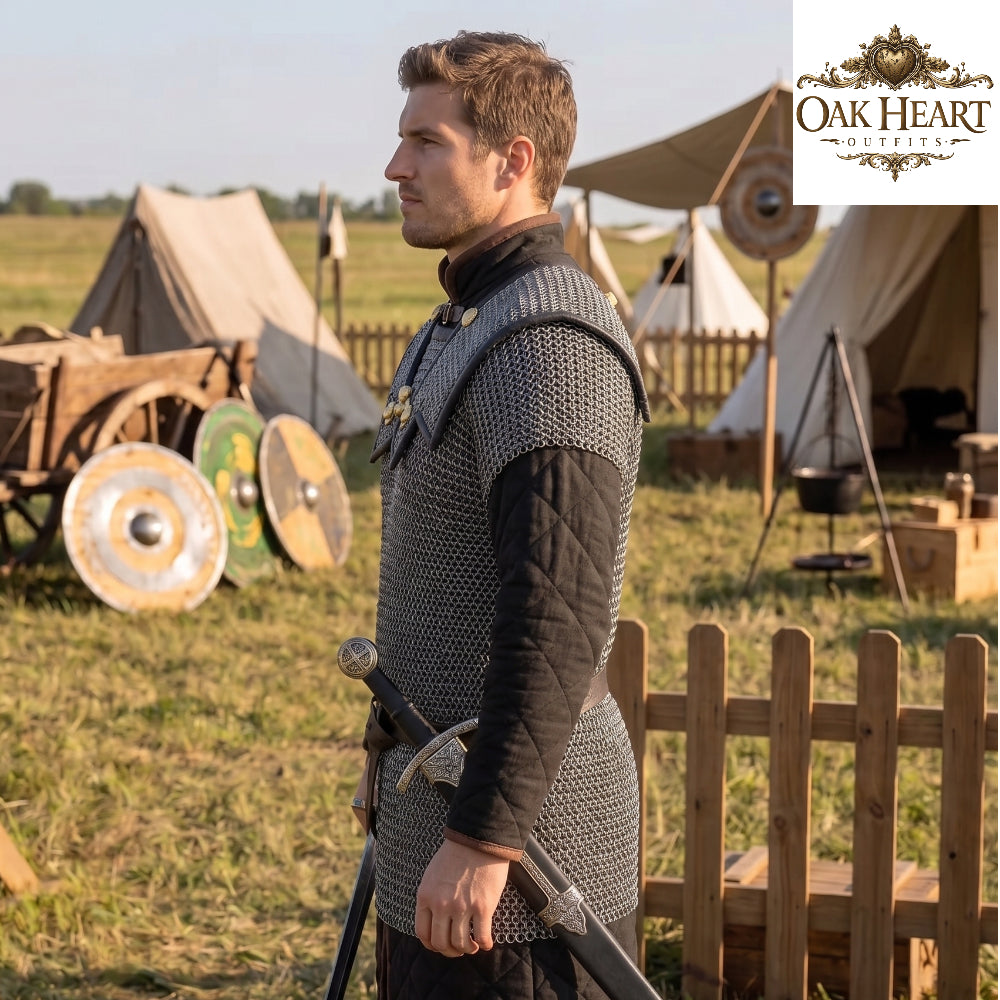 Roman Lorica Hamata Chainmail Shirt – 18 Gauge MS, 6MM Riveted Rings Armor
