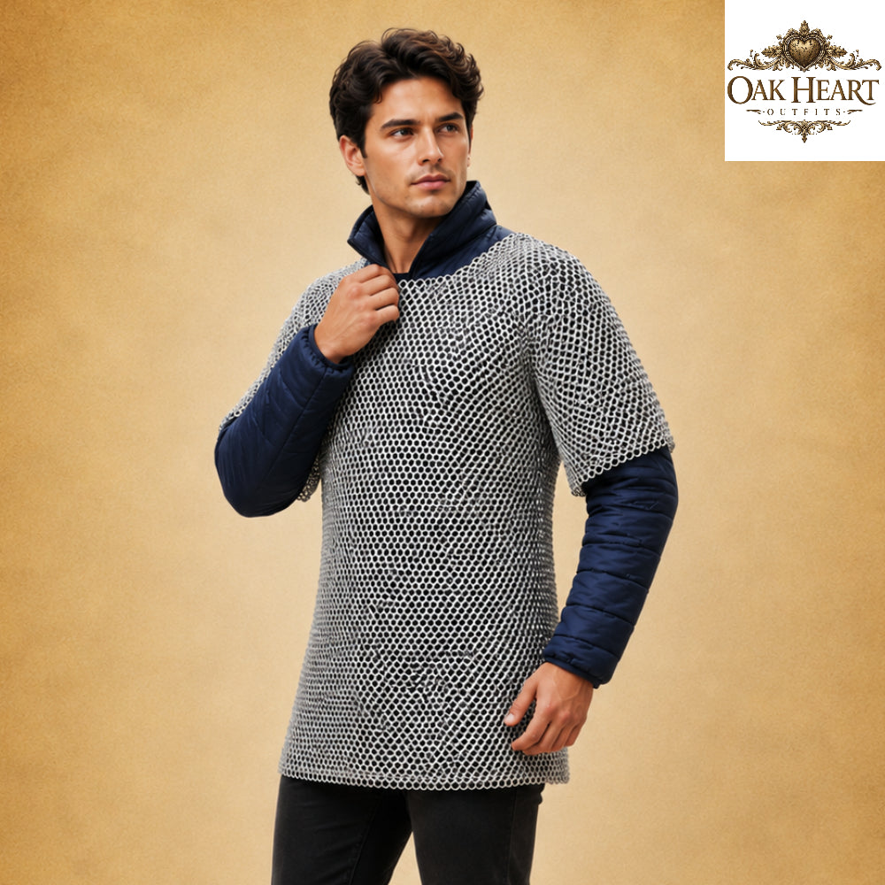 Medieval Chainmail Hauberk – Handmade Butted Ring Armor Shirt