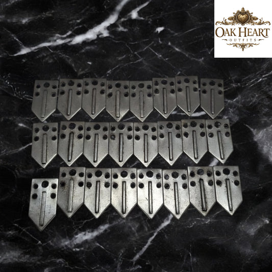 Steel Lamellar Scales – 13x25mm Armor Plates for DIY & Repair