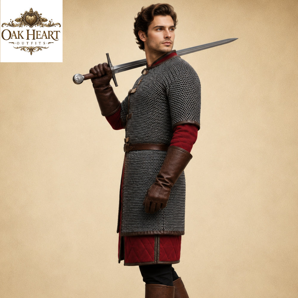 Ren Faire Chainmail Shirt – 8mm Flat Riveted Armor