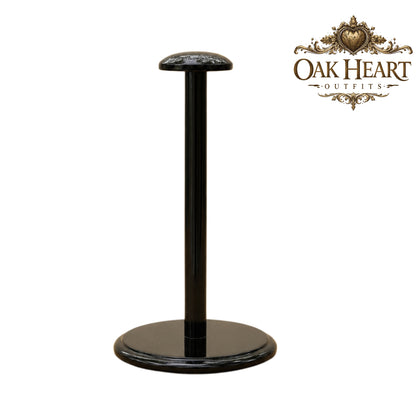 Handcrafted Wooden Helmet Stand | Medieval Viking Helmet Display Holder
