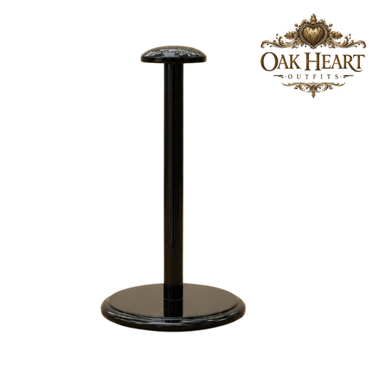 Handcrafted Wooden Helmet Stand | Medieval Viking Helmet Display Holder