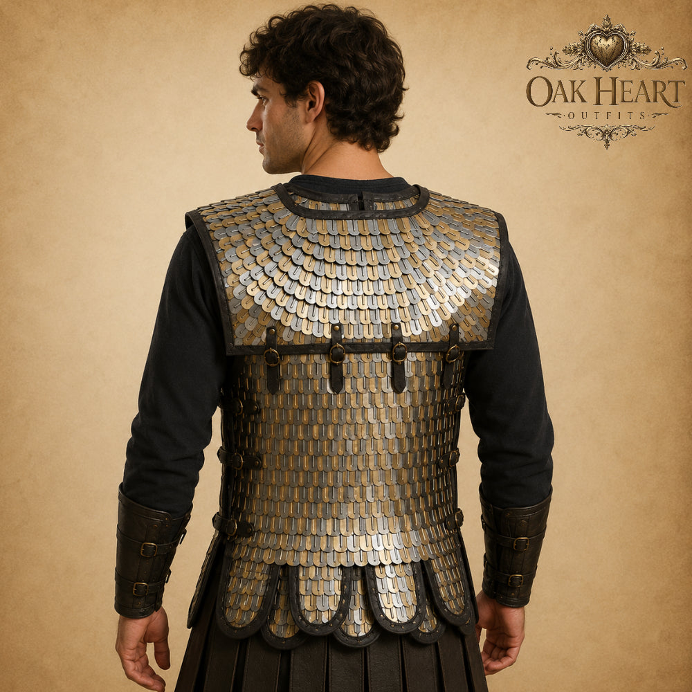 Roman Scale Armor Lorica Squamata – Historical Brass Body Armor