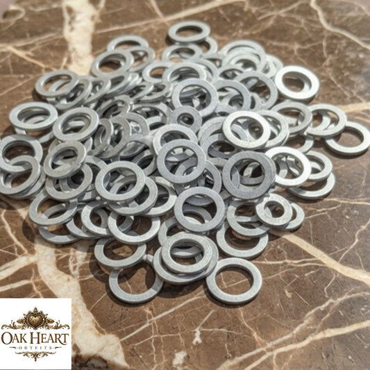 Aluminum Flat Chainmail Rings 9mm – Strong & Lightweight Washers for Armor Making