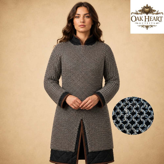 Chainmail Shirt – 9mm Round Riveted With Washers Medieval Armor