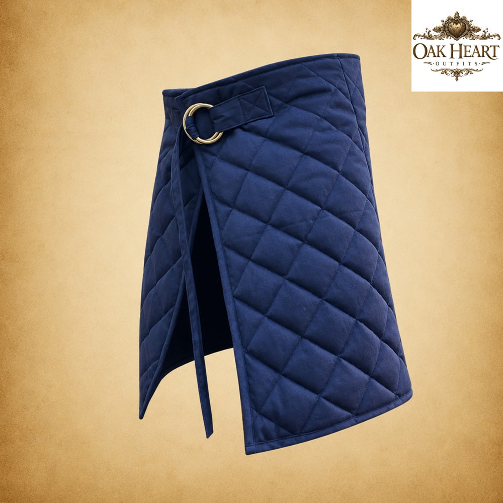 Medieval Quilted Padded Skirt – Viking LARP Armor Wrap for Ren Faire