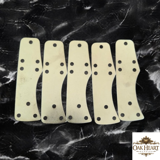 Lombardic Steel Lamellar Plates – Type 7 8.5x2.5 cm Armor Supplies