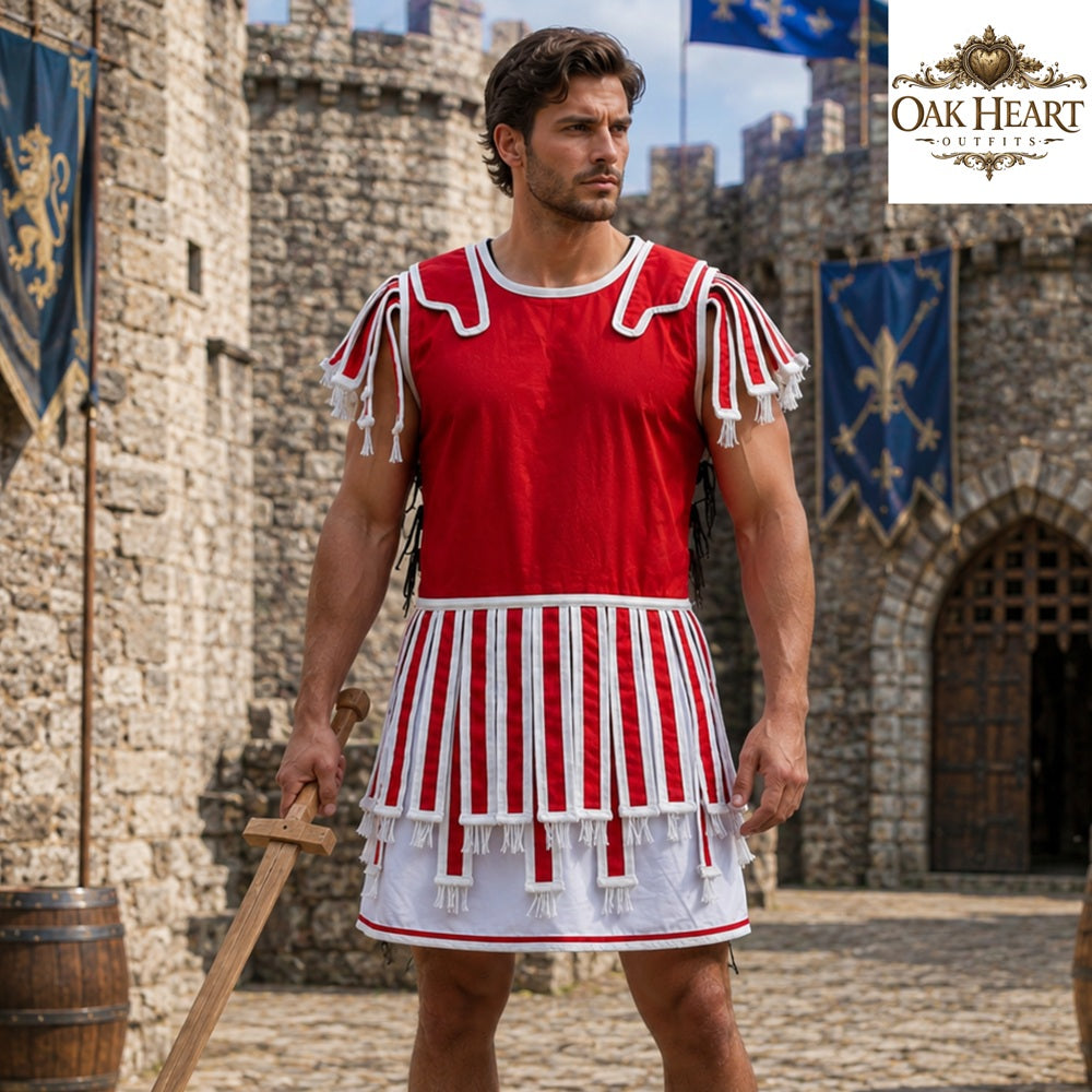 Roman Quilted Subarmalis – Padded Armor Vest | Ancient Roman Tunic | Legionary Costume