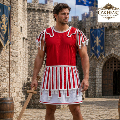 Roman Quilted Subarmalis – Padded Armor Vest | Ancient Roman Tunic | Legionary Costume