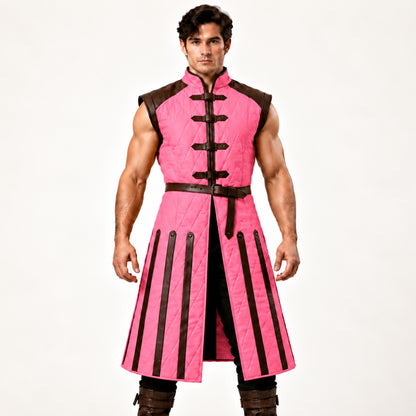 Medieval Sleeveless Gambeson Vest, Padded Knight Armor, Ren Faire Outfit, LARP Costume, SCA Gear
