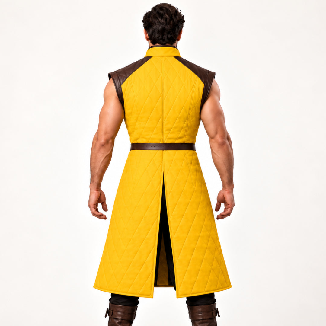 Medieval Sleeveless Gambeson Vest, Padded Knight Armor, Ren Faire Outfit, LARP Costume, SCA Gear
