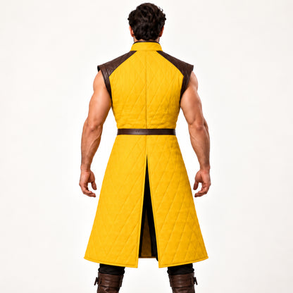 Medieval Sleeveless Gambeson Vest, Padded Knight Armor, Ren Faire Outfit, LARP Costume, SCA Gear