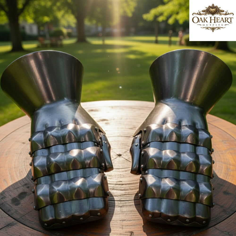 Medieval Mild Steel Gauntlets | Knight Armor Gloves