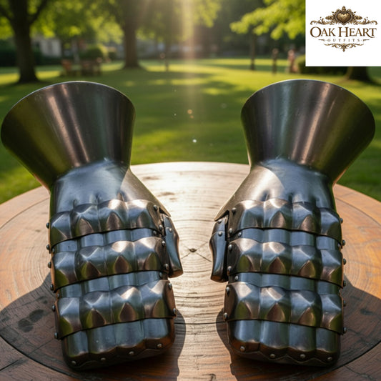 Medieval Mild Steel Gauntlets | Knight Armor Gloves