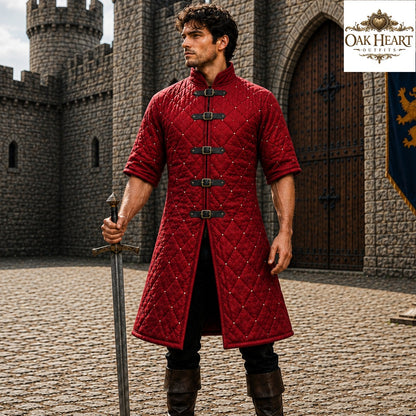 Medieval Gambeson Jacket | Quilted Cotton Armor | LARP SCA Ren Faire Costume