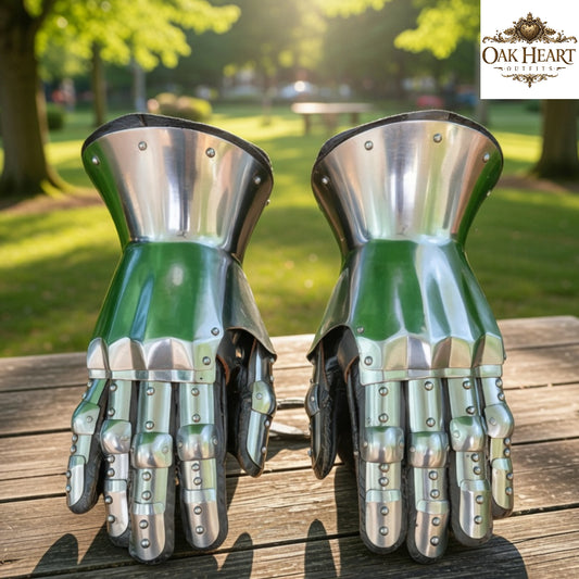 Hourglass Gauntlets – Medieval Knight Armor