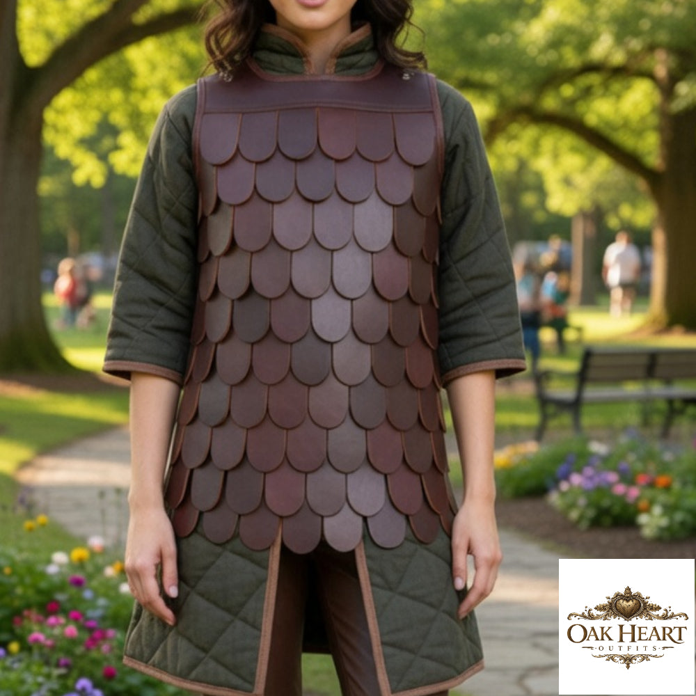 Leather Body Armor Medieval Mercenary | LARP & Ren Faire, Brown