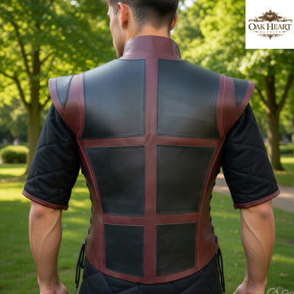 Medieval Leather Jerkin Chest Body Armor | Costume
