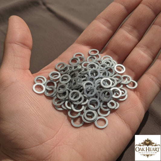 Aluminum Flat Chainmail Rings 9mm – Strong & Lightweight Washers for Armor Making
