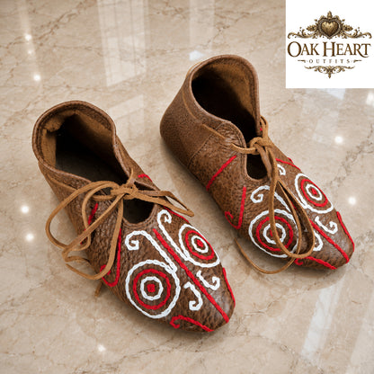 Medieval Viking Leather Shoes – Renaissance Faire, LARP & Historical Costume Footwear