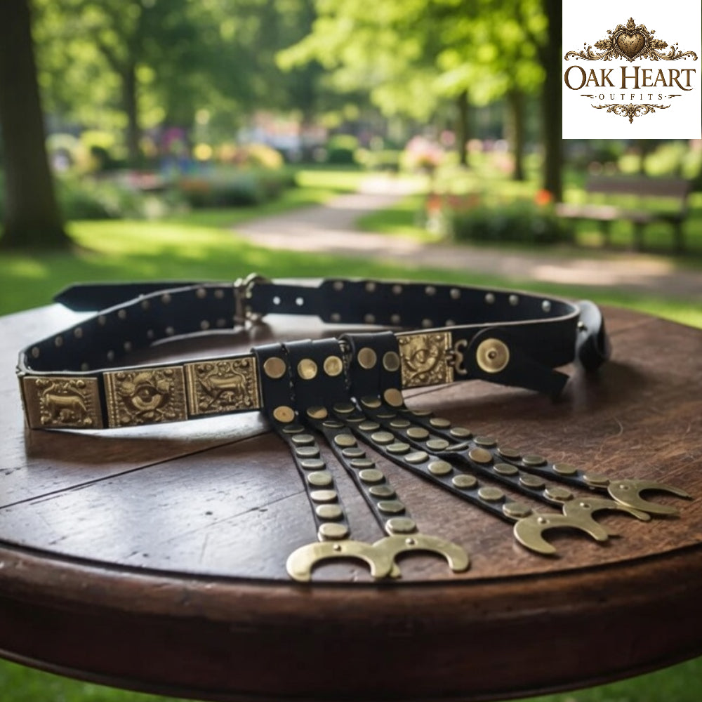 She-Wolf Roman Leather Belt – Cingulum for Reenactment & Costume