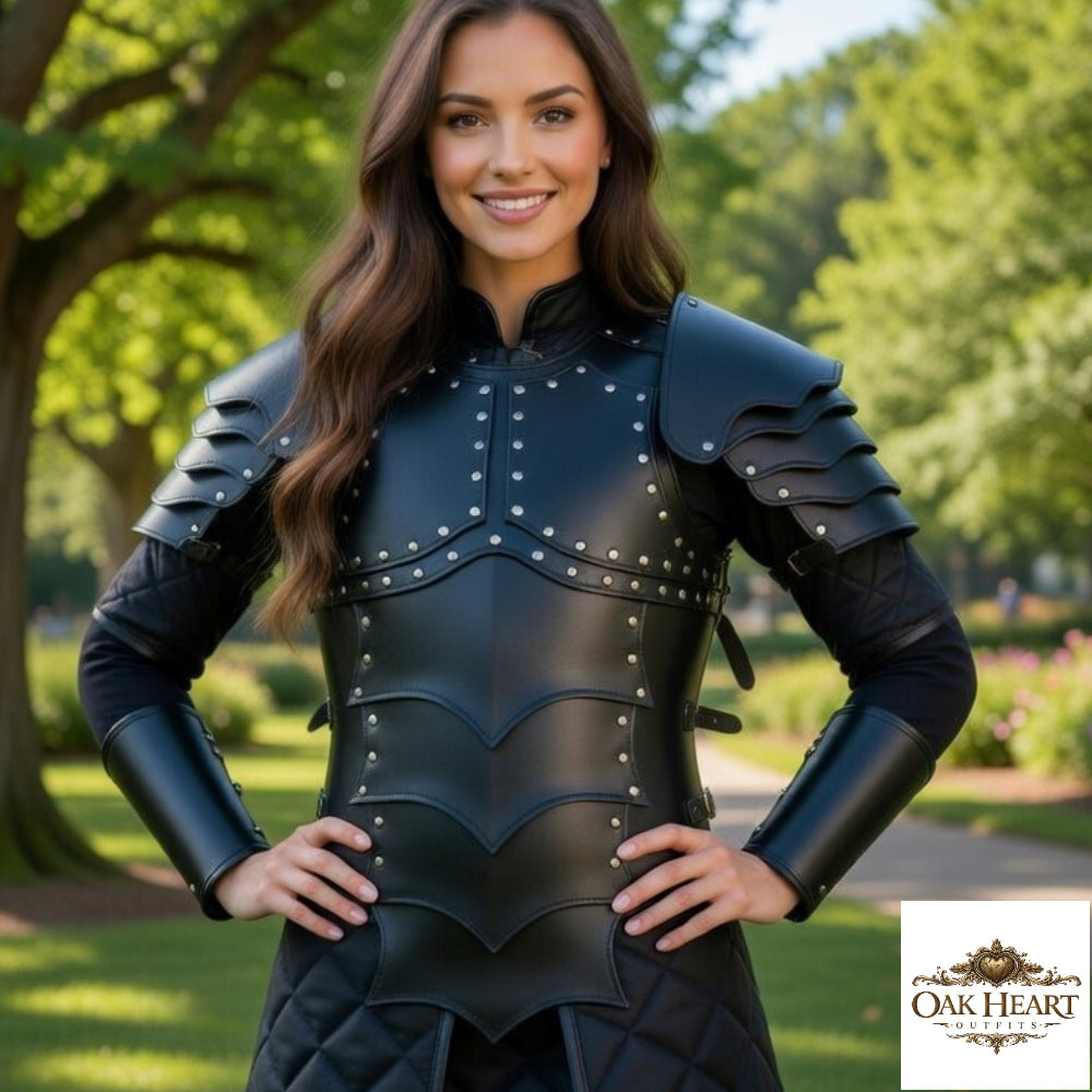 Brown Brigandine Leather Armor | Medieval Costume