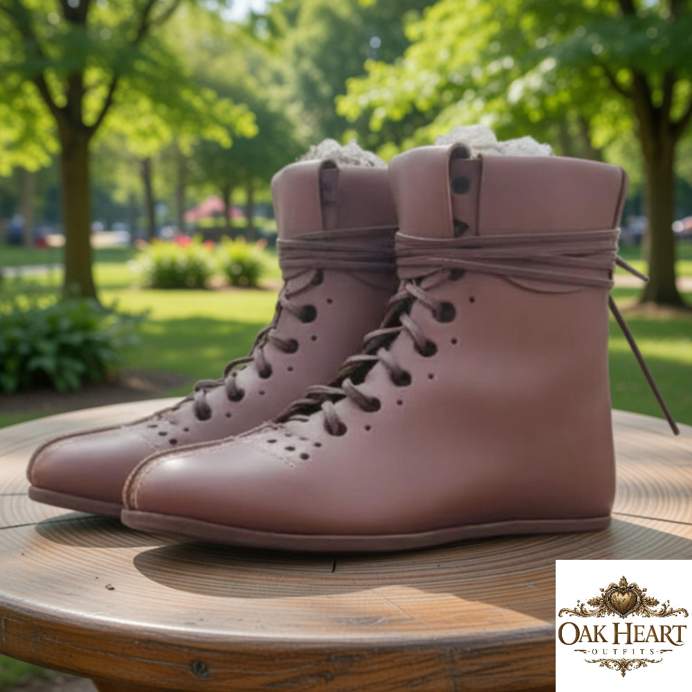 Roman Vindolanda Boots Leather | Historical LARP Renfaire Costume Footwear