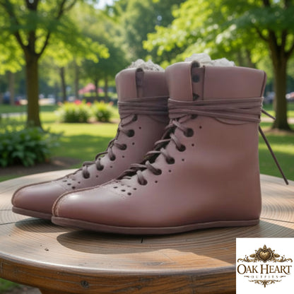 Roman Vindolanda Boots Leather | Historical LARP Renfaire Costume Footwear